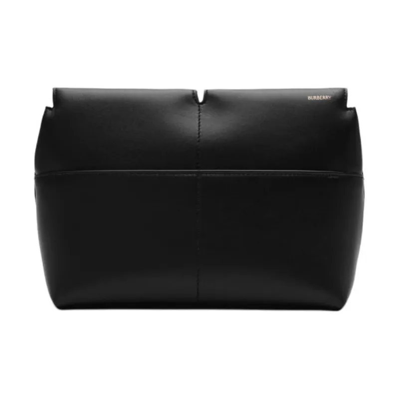 Burberry Smooth Calf Leather Clutch Unisex Black-0