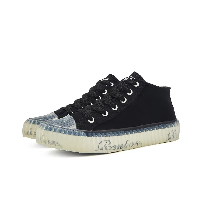 Humanism 1986 Low Top Canvas Shoes Women's Black-2