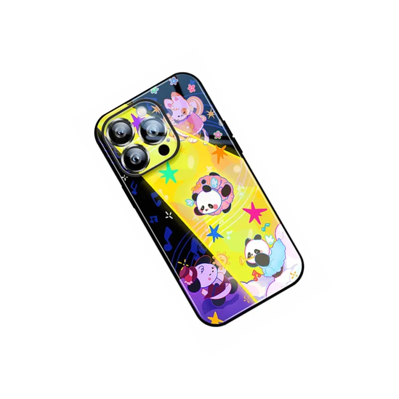 Sen Dog Glass Material Creative Cute High End Phone Cases Suitable For Apple 15Promax/Pro/Plus/14/13/12-2