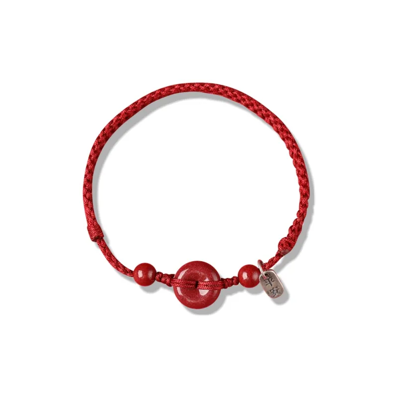Moon Jewelry Cinnabar Jade Bracelets Women's-0