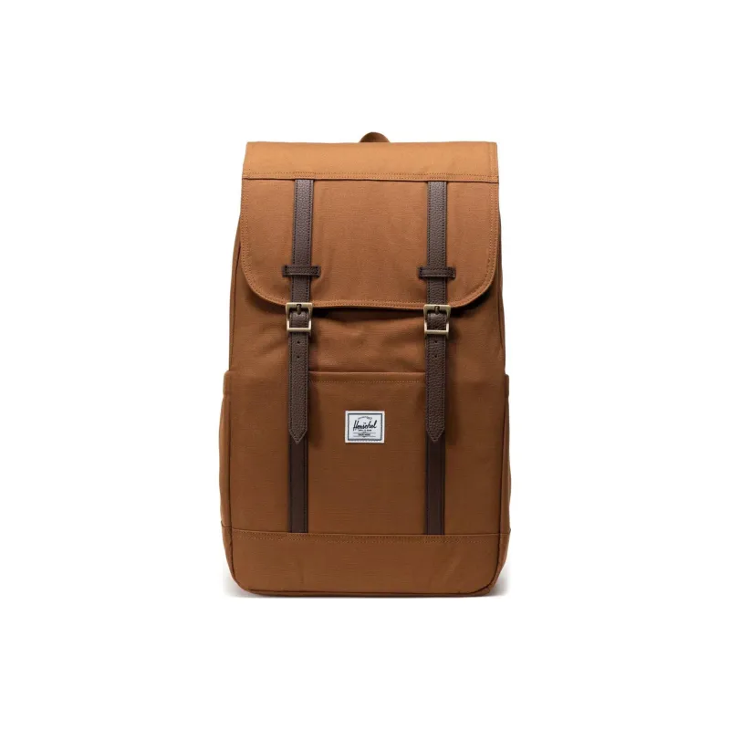 Herschel Recycled Fabric Backpack Unisex Rubber Brown-0