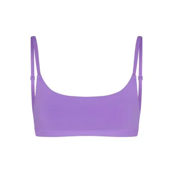 SKIMS COTTON JERSEY SCOOP BRALETTE Bra Women's ULTRA VIOLET/Ultraviolet