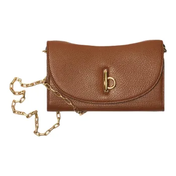 Burberry Rocking Horse Grained Calfskin Wallet Women's Brown