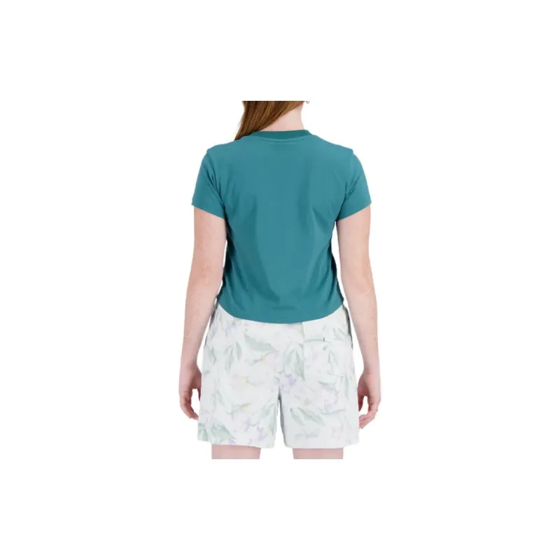 New Balance T-Shirt Women's Vintage Blue Green-1