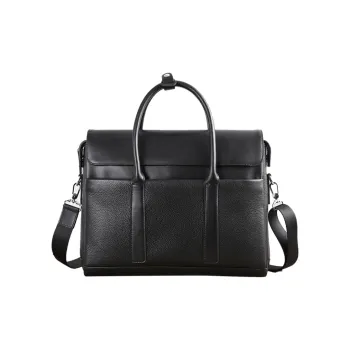 DOSRFINI Top Grain Cow Leather Business Casual Horizontal Men's