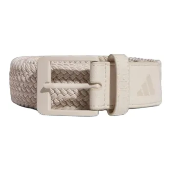 Adidas Recycled Polyester, Metal, Stretch Woven Belt Men's Beige Width 3.5CM