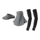 Dark Gray+Dark Gray+Black (Face Masks+Sun Protection Hat+Cooling Arm Sleeves)