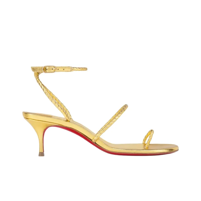 CL LUBOTING Hibaq Strap Sandals 5.5cm Women's Gold-1