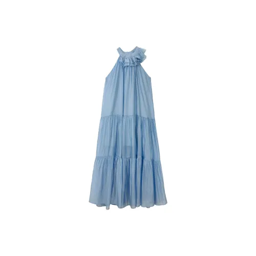 PLANE DRIFT Sleeveless Dresses Women's Blue