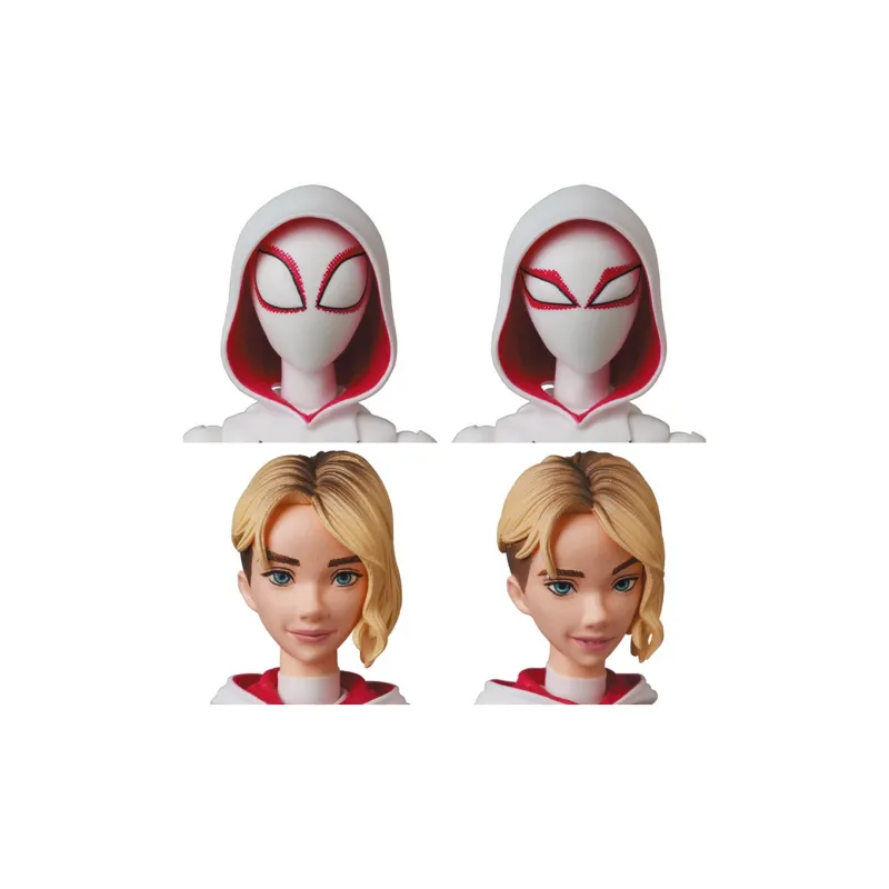 Medicom Spider Man Into The Spider Verse Mafex No.134 Spider Gwen & Spider Ham Action Figure-4