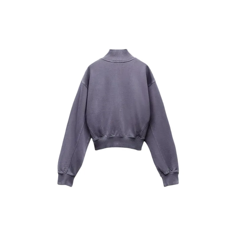 ZARA Sweatshirt Women's Camel Brown-1