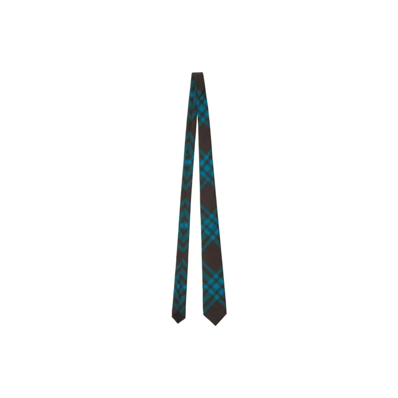 Burberry Checked Silk Tie-0