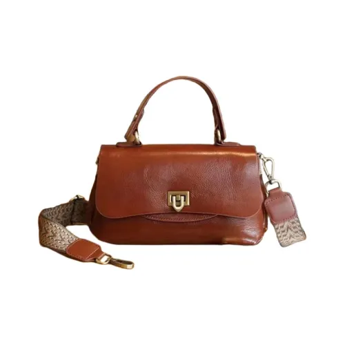 TTaG．baG Top Grain Cow Leather Shoulder Bags Handbags Women's