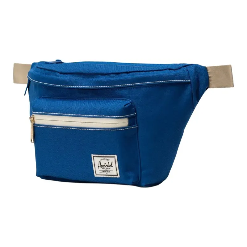 Herschel Recycled Fabric Sling Bags One Shoulder Crossbody Fanny Pack Unisex Pure Blue/White-1