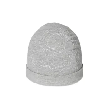 GUCCI Logo Embroidered Turn Up Brim Beanie