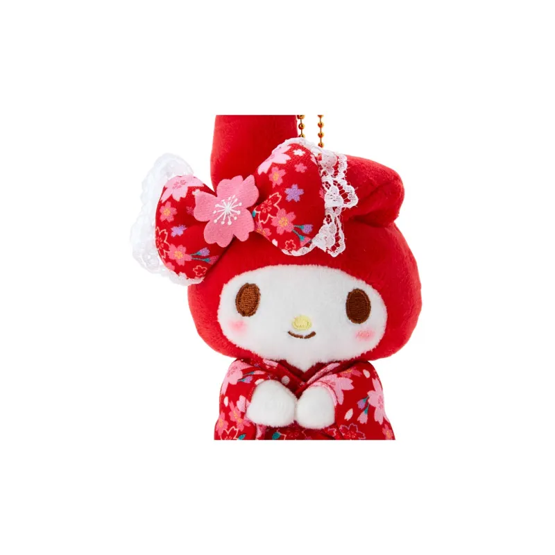 Sanrio My Melody Cherry Blossom Kimono Collection Dolls Plush Pendant 16cm High-2