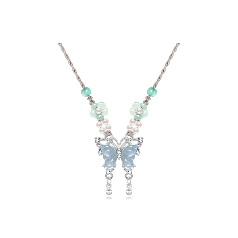 Jodie&Kevin Colored Glaze Jade Necklaces Unisex-0