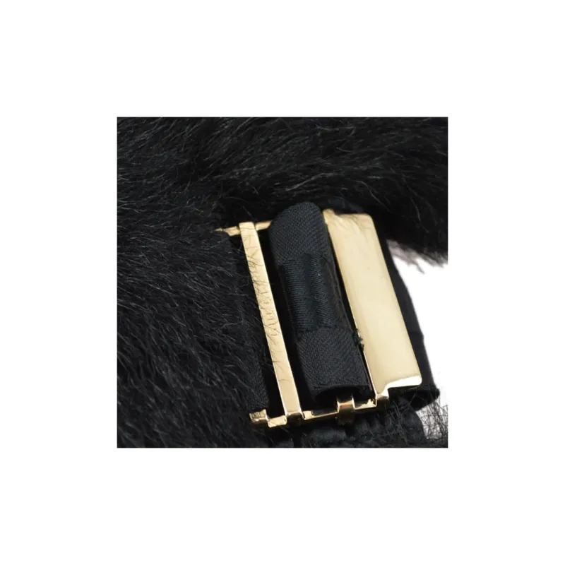 GUCCI 1990 2000s Buckled Shearling Stole-2