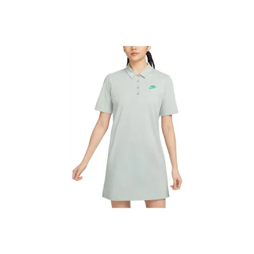 Nike Short-Sleeved Dresses Women's Floating Stone Gray