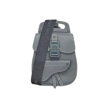 DIOR Gallop Grained Calfskin Sling Bag Crossbody Bag Shoulder Bag Men's Dark Gray