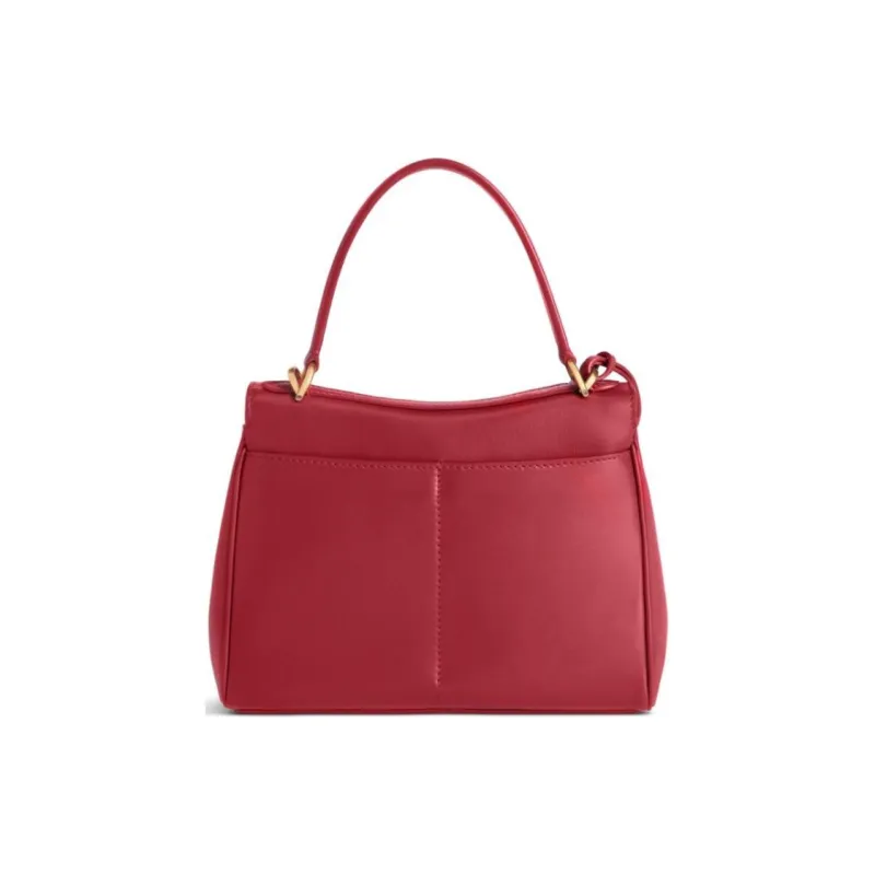 Balenciaga Soft Crocodile Pattern Embossed Cow Leather Shoulder Bag Crossbody Bag Handbag Mini Women's Red-4