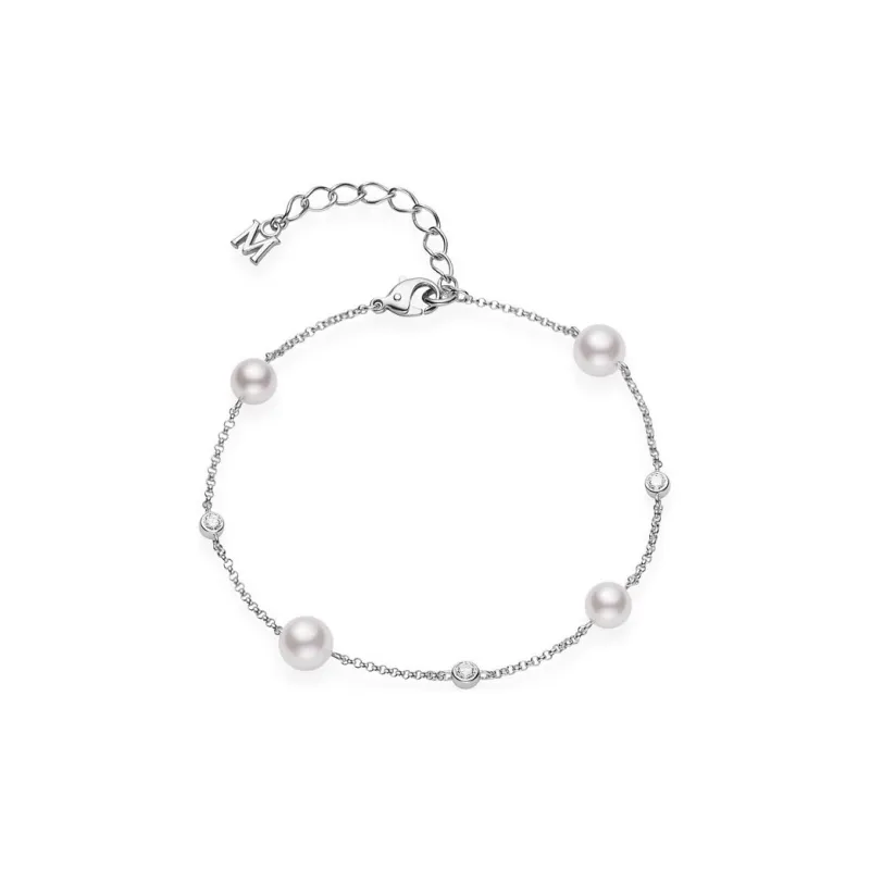 MIKIMOTO 18K White Gold Bracelets Women's Silver-0