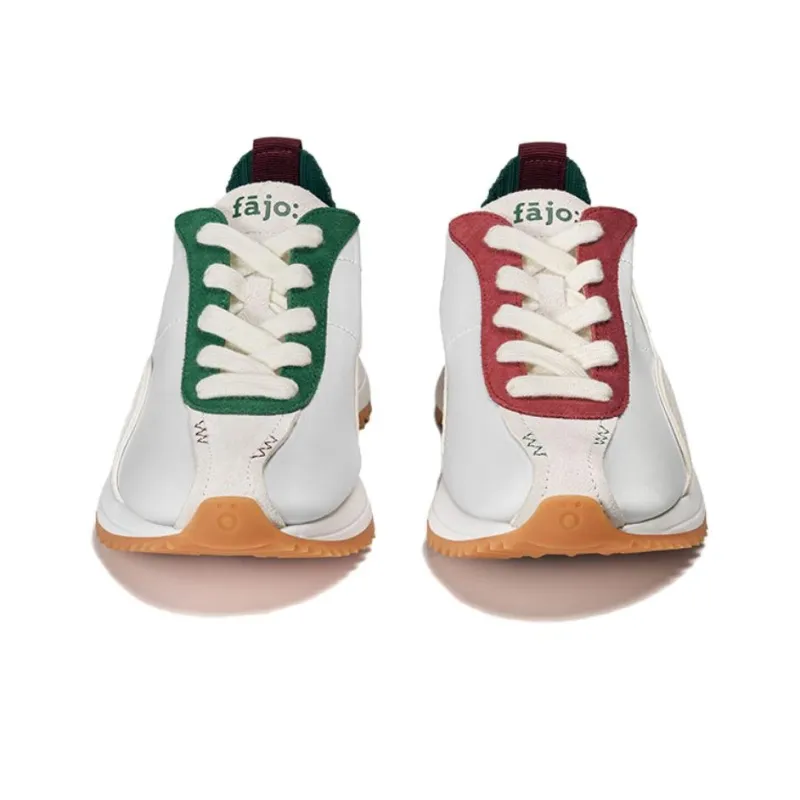 FAJO Ice Cream Silk Shoes Breathable Lightweight Casual Shoes Unisex Mismatched Red And Green-6