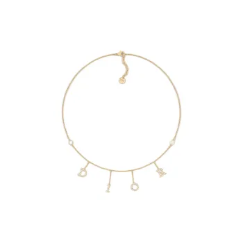DIOR Metal Necklaces Women's Gold