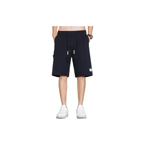 Tonlion Casual Shorts Men Black