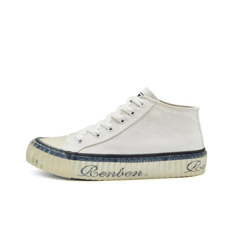 Humanism 1986 High Top Canvas Shoes Women's White-0