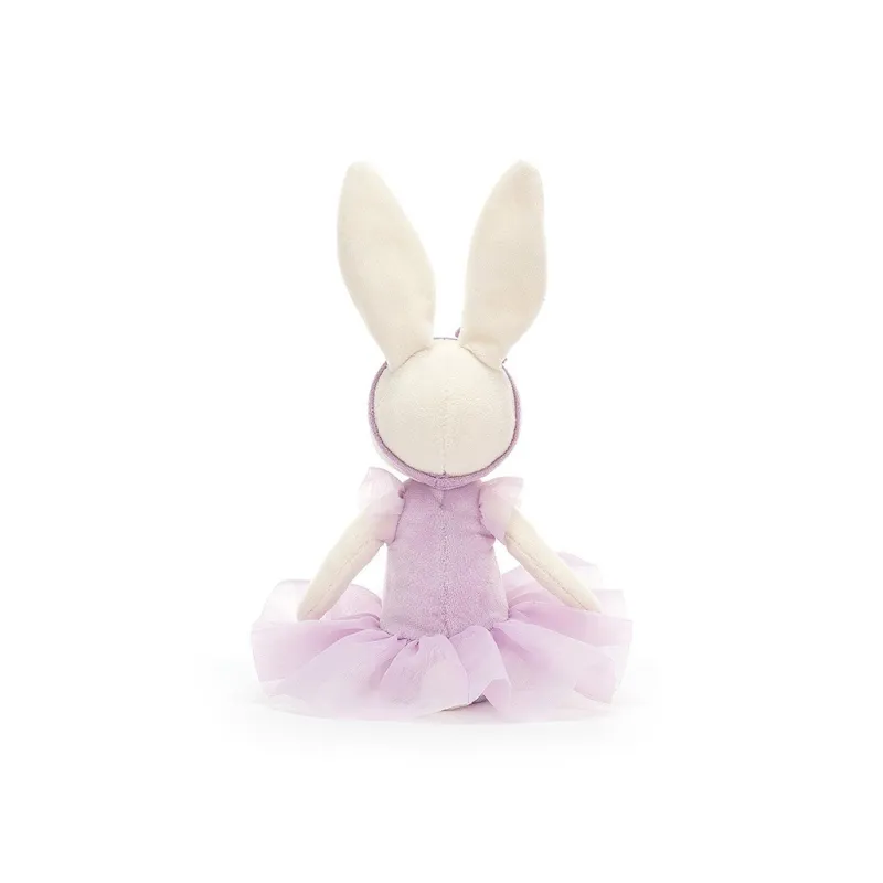 JELLYCAT Rotating Ballet Little Rabbit Purple Lilac Dolls Plush Doll 18cm/27cm Height-2