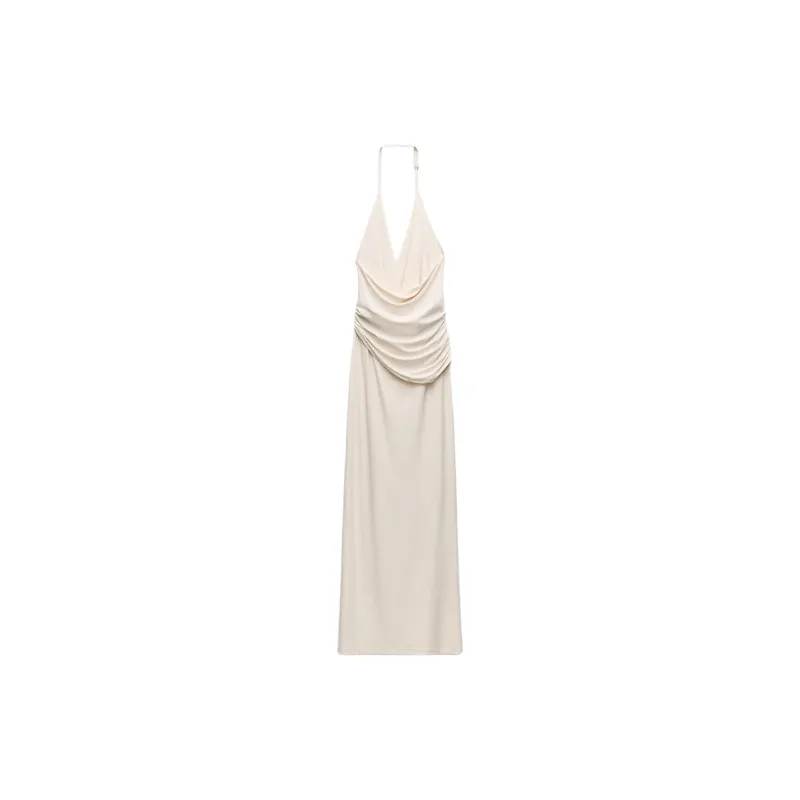 ZARA Slip Dresses Women's Raw White-1