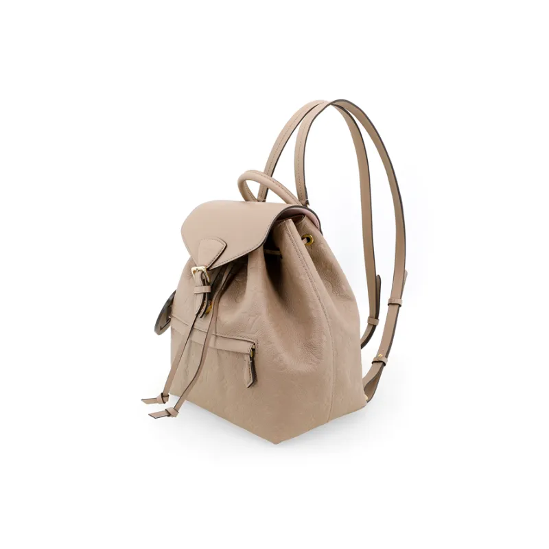 LOUIS VUITTON Montsouris Cow Leather Backpack Trumpets Women's Taupe-3