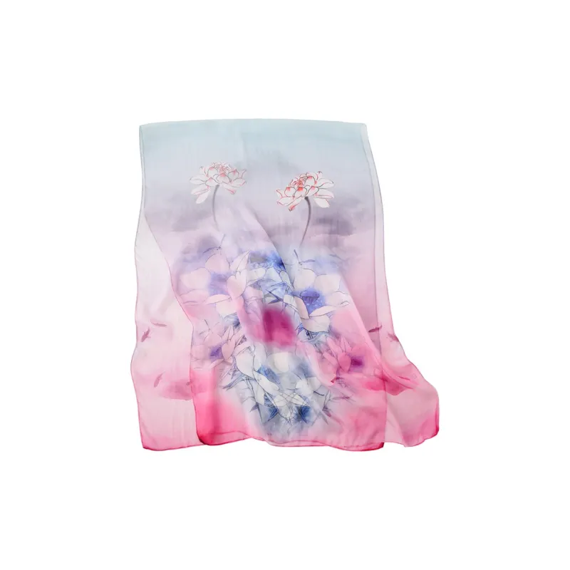 Hang Silk Road 100% Mulberry Silk Silk Scarves Women's-3