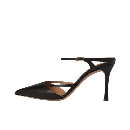 Malone Souliers Closed Toe Slippers 9cm Women's Black