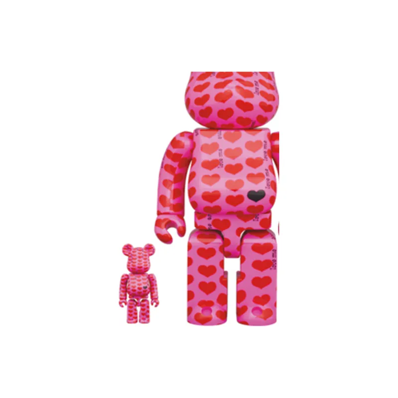 BE@RBRICK X Hide Pink Heart-1
