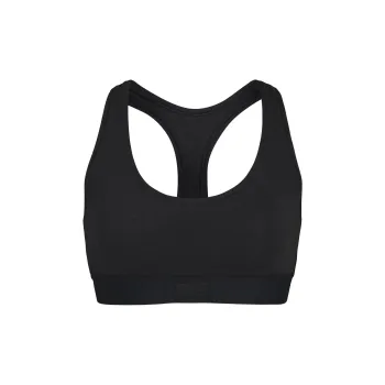 SKIMS COTTON JERSEY RACERBACK BRA Bra Women's SOOT/Smoke Gray