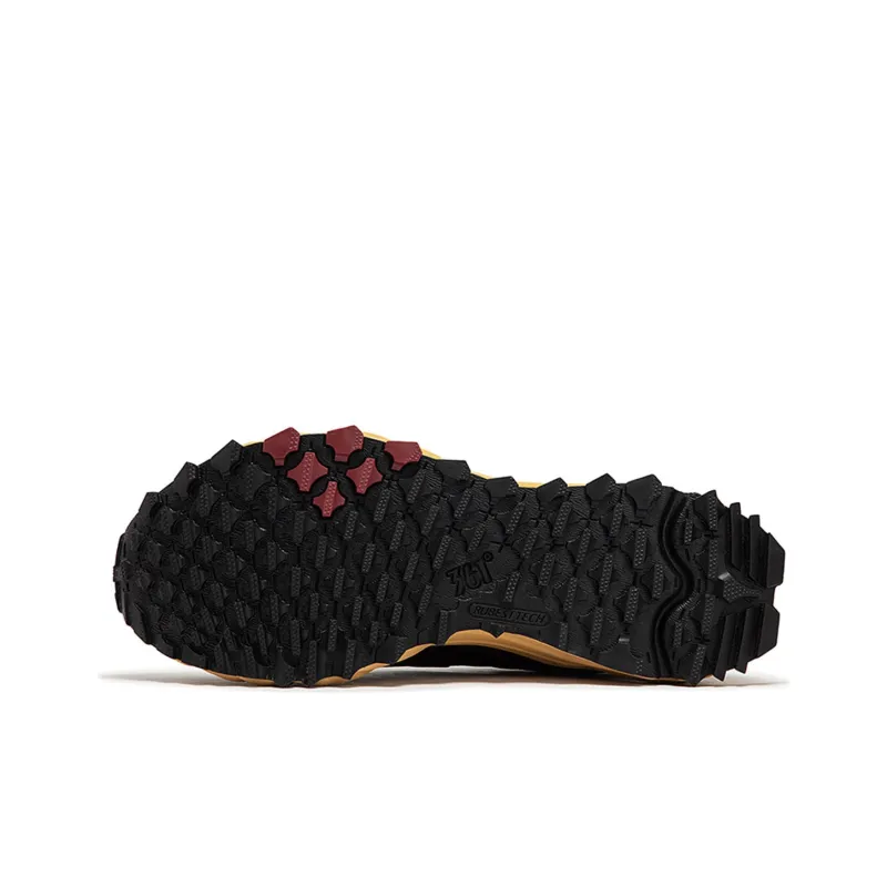 361° Rain Screen Cushioning Abrasion Resistant Lightweight Low Top Running Shoes Men's Black-4