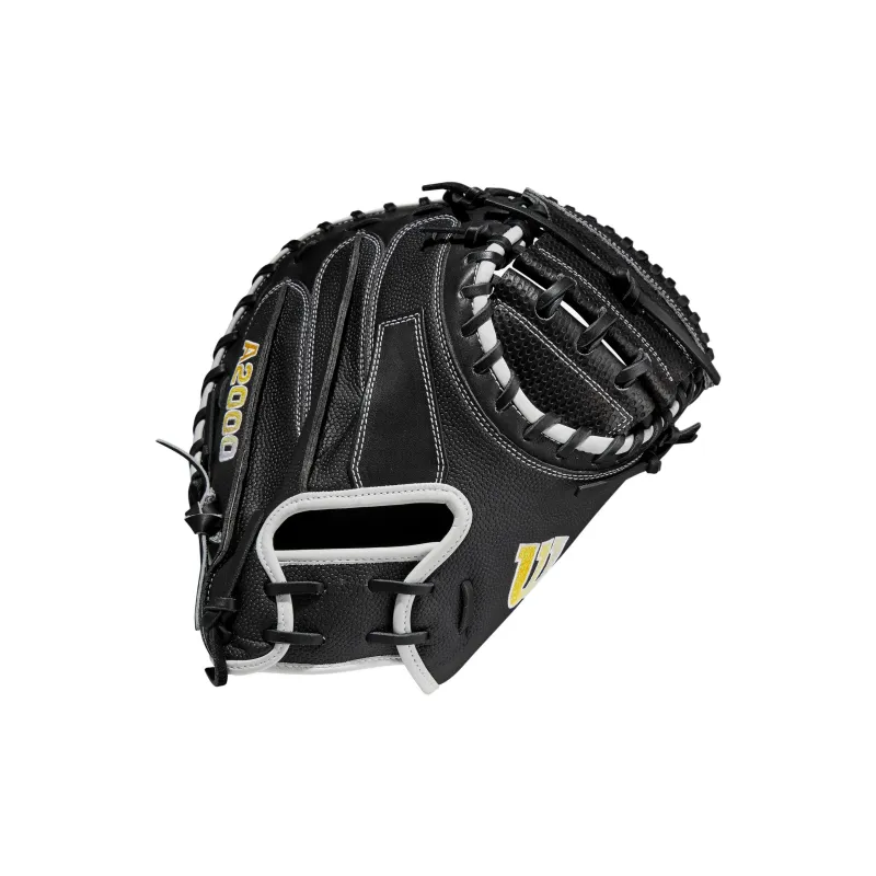 Wilson Baseball Gloves Hitting Gloves Top Grain Cow Leather Unisex Black-0
