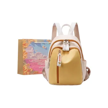 BRINCH Oxford Backpack Regular Women's Yellow Large Size/Yellow Small Size