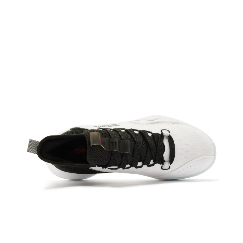 QIAODAN Cushioning Anti Slip And Wear Resistant Low Top Basketball Shoes Men's Black White-3