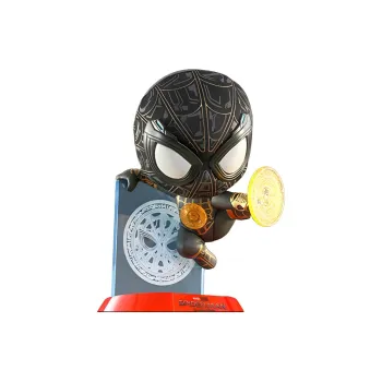 Hot Toys Spider Man Cosb917 The Wandering Hero Black And Gold Suit With Magic Shooter Chibi Figures