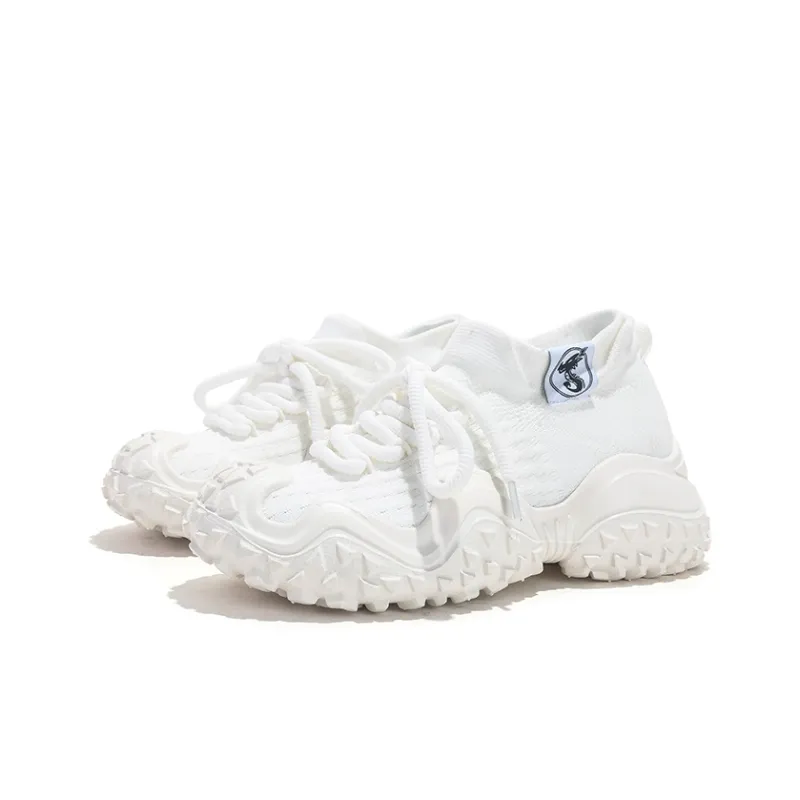 Jifffly Cushioned Anti-Slip And Wear-Resistant Lightweight Mid-Top Chunky Sneakers Unisex-9