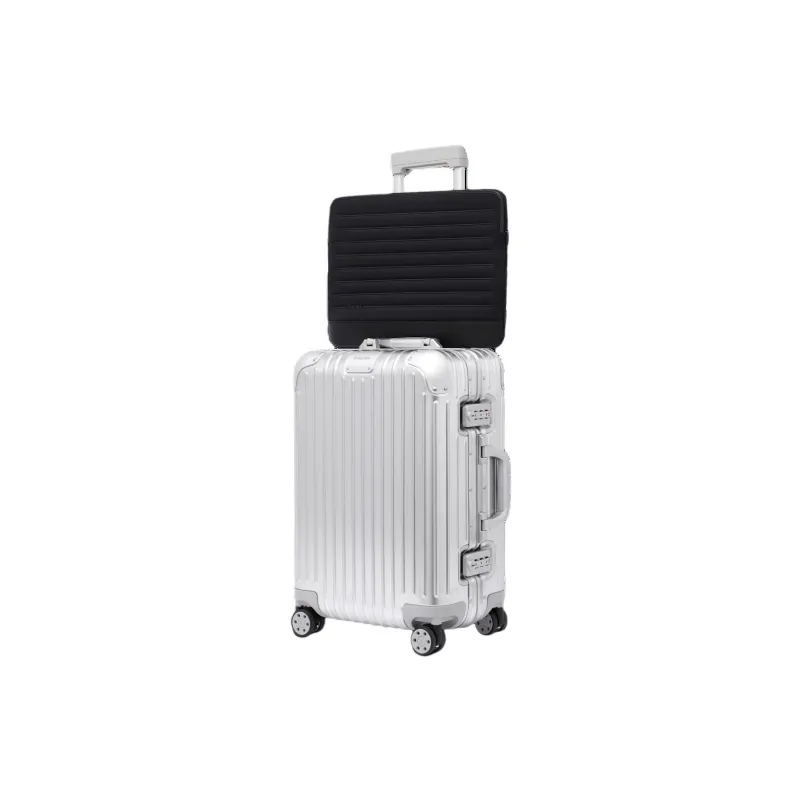 RIMOWA Never Still Nylon Full Grain Leather Clutch Men's Black-4