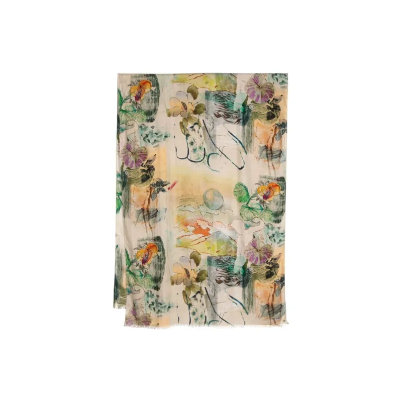 Paul Smith Sketchbook Botanical Scarf-0