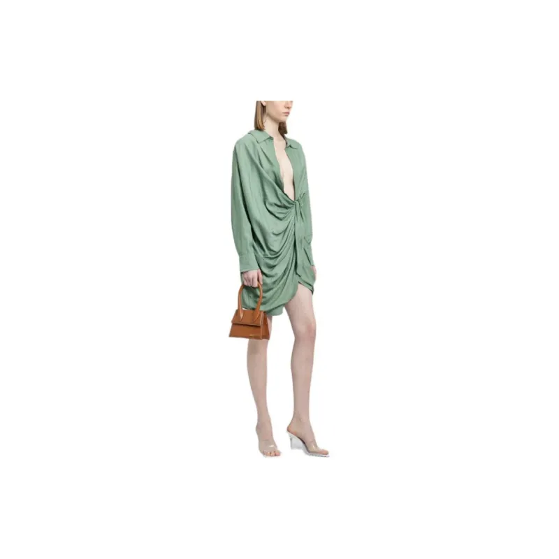 Jacquemus Long-Sleeved Dresses Women's Green-2