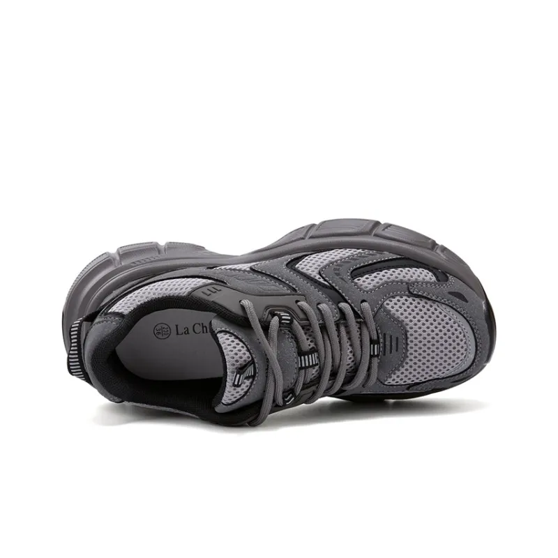 La Chapelle Anti Slip Wear Resistant Low Top Chunky Sneakers Women's-2