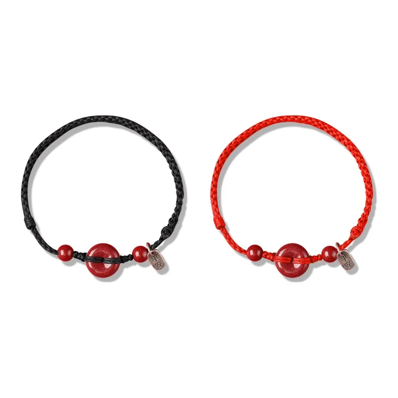 Moon Jewelry Cinnabar Jade Bracelets Women's-8