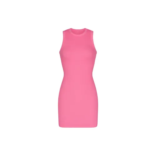 Skims Sleeveless Dresses Women's Sugar Pink