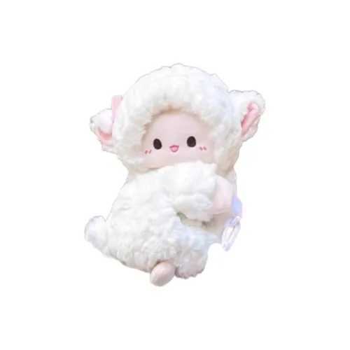 Holding bamboo Backpacks Little Lamb Plush Pouch - White